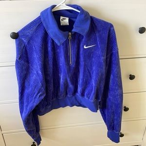 Cropped Nike Sportswear Velour 1/4 Zip